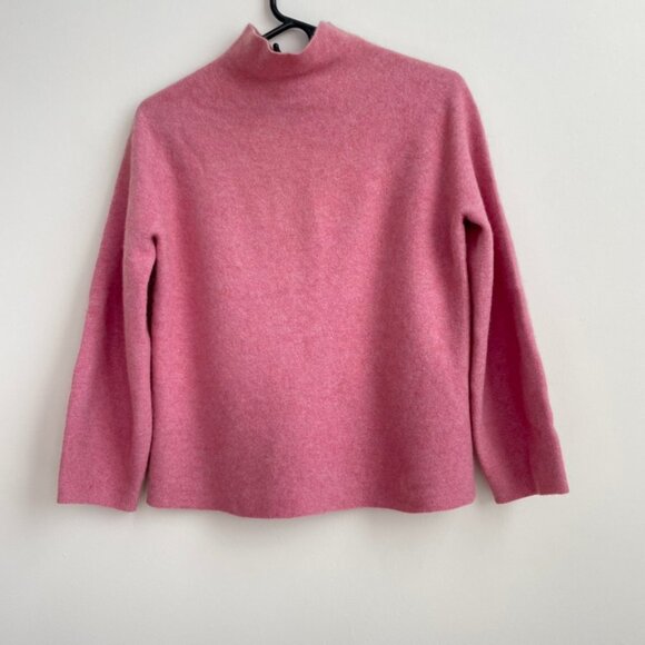 Gobi 100% Cashmere Pop Pink Turtleneck Sweater | Size XS. - Picture 1 of 7